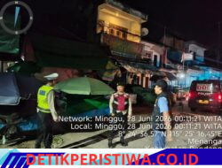 Jaga Situasi Kamtibmas Kondusif saat Hari Raya Kuningan, Personel Polsek Rendang Intensifkan Patroli Malam