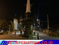 Cegah Gangguan Kamtibmas dan kamtibselcarlantas. Unit Turjagwali Satlantas Polres Karangasem Laksanakan Patroli Barcode dan Blue Light