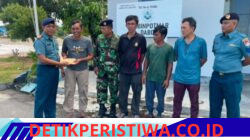 Lanal Dabo Singkep Berikan Tali Asih Kepada ABK KM Handayani Korban Kecelakaan Laut