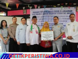 Bersinergi Jaga Lingkungan, Bersama Bangun Jakarta,Jasa Raharja Kantor Wilayah Utama DKI Jakarta Salurkan Bantuan Bank Sampah melalui Program CSV