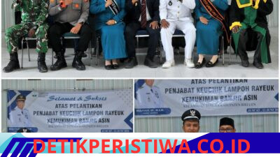 Camat Jangka Lantik pj Keuchik Gampong lampoh Rayeuk