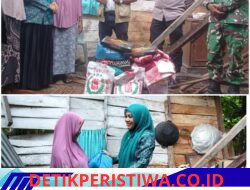 Camat Jangka Serahkan Bantuan Masa Panik dari Bupati Bireuen kepada Korban Rumah Rubuh