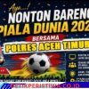 Polres Aceh Timur Gelar Nobar Piala Dunia 2026 Bersama Masyarakat, Perkuat Kemitraan dan Kebersamaan