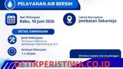Pipa Distribusi Bocor di Sekarteja, Pasokan Air PDAM Lotim Terganggu Sementara
