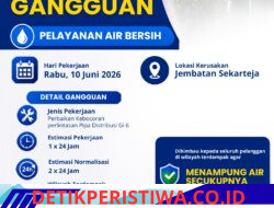 Pipa Distribusi Bocor di Sekarteja, Pasokan Air PDAM Lotim Terganggu Sementara