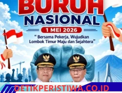 Pemkab Lombok Timur Peringati Hari Buruh Nasional, Ajak Pekerja Bersama Wujudkan Daerah Maju dan Sejahtera
