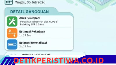 Kebocoran Pipa Induk Ganggu Layanan Air Bersih, PDAM Lombok Timur Lakukan Perbaikan Darurat