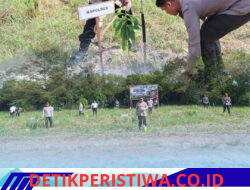 Polres Belitung Timur Peringati Hari Bhayangkara ke 80 Gelar Penanaman Pohon Serentak 
