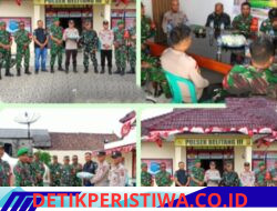 Kunjungan Danramil 04 Belitang Di Mapolsek Belitang III Dalam Rangka Mengucapkan HUT Bhayangkara Yang Ke – 80 Tahun 2026