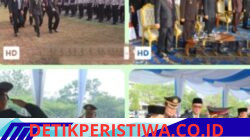 Hari Bhayangkara ke-80, Kapolres OKU Timur Pimpin Upacara Khidmat Bersama Forkopimda Dan 24 Peleton Pasukan
