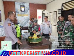 Koramil 1623 Sidemen Geruduk Polsek Sidemen, Berikan Surprise Ucapan Selamat Hari Bhayangkara ke-80