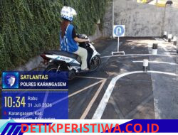 Pastikan Kelayakan dan Kemampuan Berkendara, Pemohon SIM Baru Jalani Uji Praktek di Polres Karangasem