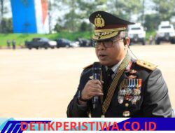 Polri Gelar Upacara Hari Bhayangkara Ke-80 di Satlat Korbrimob Cikeas