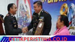 Momen Haru Warnai Syukuran Hari Bhayangkara ke-80, Polres Karangasem Lepas Kompol Purn. I Nyoman Surantika, S.H. Memasuki Purna Bakti
