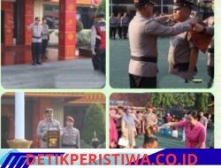 Kapolres Oku Timur Pimpin Langsung Upacara Kenaikan Pangkat, 69 Personel Polres OKU Timur Polda Sumsel