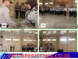 Kegiatan Upacara Pelantikan PS. Kabag Sdm Dan Kasihumas Polres Oku Timur