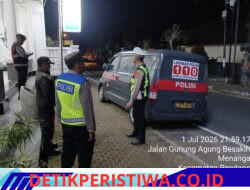 Cegah dan Antisipasi Gangguan Kamtibmas, Polsek Rendang Tingkatkan Giat Blue Light Patrol