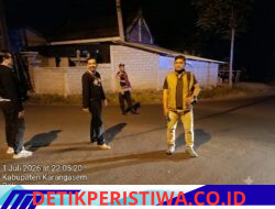 Jaga Kondusivitas Malam Hari, Polsek Bebandem Intensifkan Giat Blue Light Patrol dan KRYD