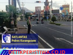 Pastikan Ketertiban dan Kelancaran Arus Lalulintas, Personil Lantas Lakukan Gatur Pagi  di Ktl 1 Subagan