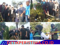 Wabup Mimik Idayana Pimpin Penanaman 644 Pucuk Merah, Ajak Warga dan PKL Jaga Kebersihan Lingkungan