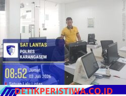Pastikan Kemampuan Mengenal Rambu Rambu, Personil Lantas Laksanakan Berikan Teori Avis Komputerisasi Bagi Pemohon SIM Baru