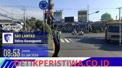 Pastikan Ketertiban dan Kelancaran Arus Lalulintas, Personil Lantas Rutin Lakukan Gatur Pagi di Ktl 1 Subagan