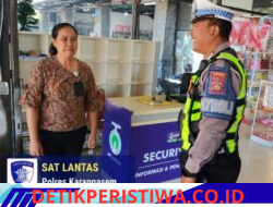 Melalui Kegiatan Rutin Yang Ditingktkan, Satlantas Polres Karangasem Berpatroli di Kawasan Pertokoan