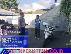 Pastikan Kelayakan dan Kemampuan Berkendara, Pemohon SIM Baru Jalani Uji Praktek di Polres Karangasem