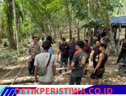 Polres Aceh Timur Amankan Lokasi Kebakaran Penampungan Minyak Tradisional di Darul Ihsan