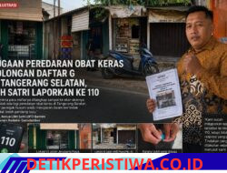 Peredaran Obat Keras Daftar G Di Wilayah Hukum Polres Tangerang Selatan Masih Marak Dan Bebas