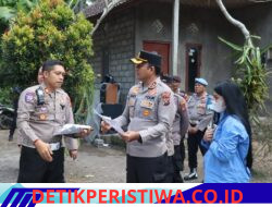 Jelang Peresmian,.Kapolres Karangasem Pimpin Survei Kesiapan Peresmian Bedah Rumah