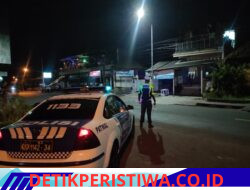 Cegah Aksi Balap Liar, Sat Lantas Polres Karangasem Gelar Patroli pada Malam Hari