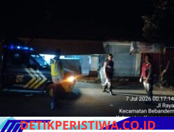 Jaga Kondusivitas Situasi Kamtibmas Malam Hari, Polsek Bebandem Gelar Blue Light Patrol