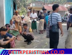 Pererat Sinergi Bhabinkamtibmas Desa Sinduwati Sambangi Warga Banjar Iseh, Sampaikan Imbauan Kamtibmas