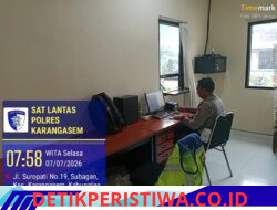 Melalui Layanan Samsat Drive Thru,  Sat Lantas Polres Karangasem Percepat dan Permudah Proses Samsat kepada Masyarakat 