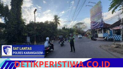 Berikan Rasa Aman dan Nyaman kepada Masyarakat, Unit Turjawali Sat Lantas Lakukan Gatur Lalin di Pos 3 Patung Salak Jasri