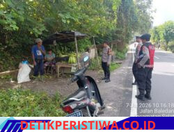 Jaga Stabilitas Situasi Kamtibmas, Personil Polsek Selat Gelar Patroli Dialogis 