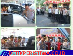 Pemeriksaan Dan Pengecekan Kendaraan Dinas R4 Dilaksanakan Langsung Oleh Kapolres Oku Timur