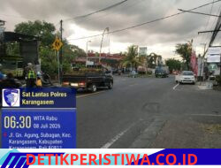 Tingkatkan Keamanan dan Kelancaran Arus Lalulintas, Sat Lantas Polres Karangasem Lakukan Gatu Lalin di Jalan Jeruk
