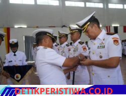 Putra Nias Resmi Pegang Tongkat Komando, Laksda TNI Sarimpunan Tanjung Pimpin Sertijab Danlanal Nias