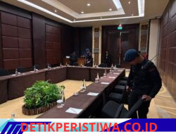 Jamin Keamanan TWG dan MSC Ke-27, Unit Jibom Satgas Tindak Laksanakan Sterilisasi Libatkan K9 di Hotel Merusaka