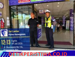 Jaga Keamanan, Keselamatan, Ketertiban, dan Kelancaran Arus Lalu Lintas, Satlantas Polres Karangasem Gelar Patroli di Kawasan Pertokoan
