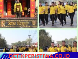 Polres Oku Timur Rutin Melaksanakan Olahraga Bersama, Sebagai Sarana Mempererat Kekompakan Dan Meningkatkan Imunitas Tubuh Guna Mendukung Pelaksanaan Tugas