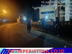 Jaga Kondusivitas Wilkumnya, Polsek Bebandem Gelar Blue Light Patrol Sasar Pemukiman Padat Penduduk