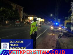 Cegah Aksi Balap Liar Sat Lantas Polres Karangasem  Intensifkan Patroli pada Malam Minggu