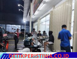 Melalui Giat Blue Light Patrol Polsek Selat, Perkuat Pengamanan Objek Vital Perbankan pada Malam Hari