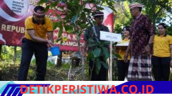 Sambut Hari Kemerdekaan RI ke-81, Polres Karangasem Bersama Komponen Masyarakat Gelar Penanaman Pohon di Desa Bukit
