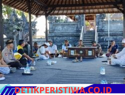 Jelang Persiapan Piodalan di Pura Silayukti, Polsek Padangbai Gelar Paruman Bahas Terkait Pengamanan 