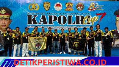 Polda Sumsel Borong 13 Medali pada Kejurnas Taekwondo Kapolri Cup 7, Wujud SDM Polri Presisi yang Unggul