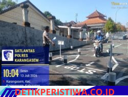 Pastikan Kelayakan dan Kemampuan Berkendara, Pemohon SIM Baru Jalani Uji Praktek di Polres Karangasem